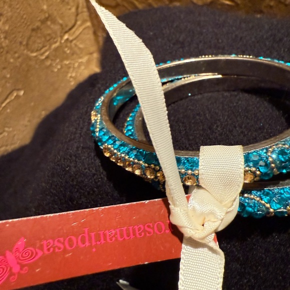 Turquoise crystal bracelets - Picture 4 of 10